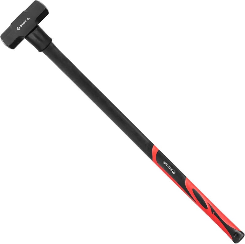 INTERTOOL 6 lbs Sledgehammer, Demolition, Stake Driving, Reinforced Steel, 36” Shock Absorbing NonSlip Handle HT-0243 - Image 1